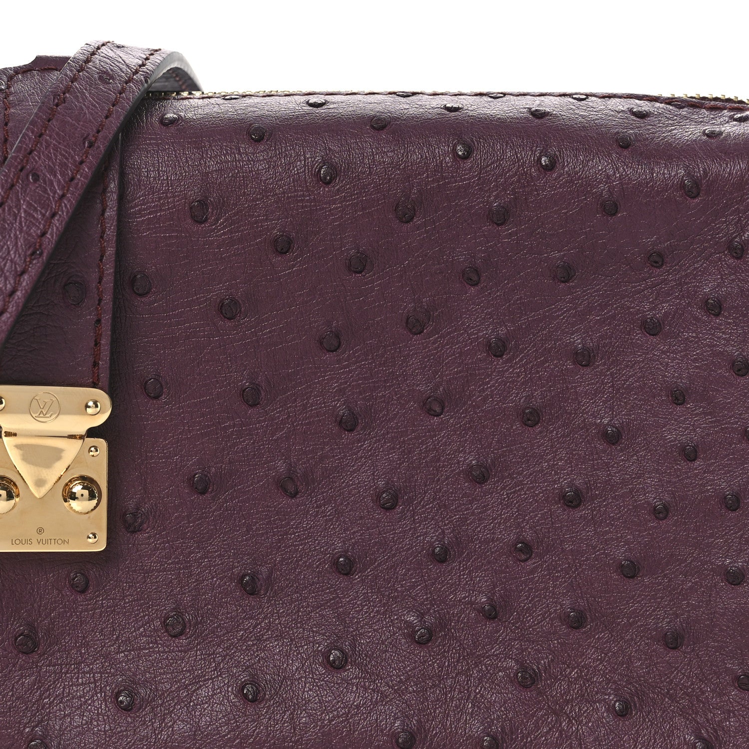 Louis Vuitton Ostrich Side Trunk PM Bordeaux 7 of 9