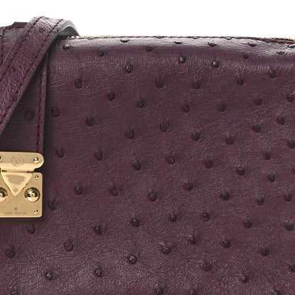 Louis Vuitton Ostrich Side Trunk PM Bordeaux 7 of 9