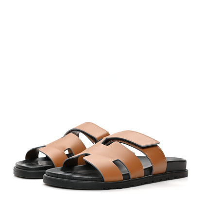 Hermes Calfskin Mens Chypre Sandals 42 Naturel 3 of 9