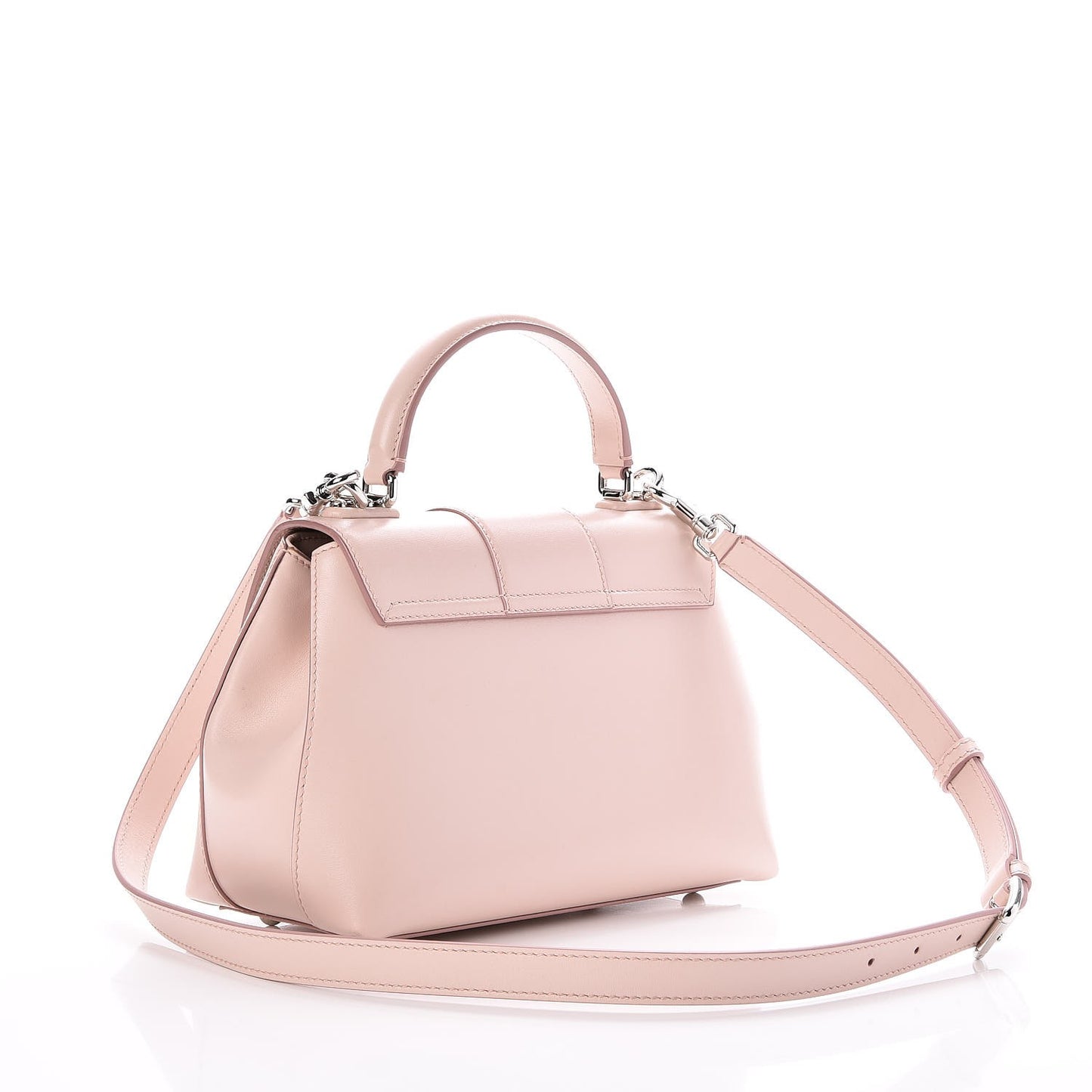 Calfskin Lucia Small Satchel Pink