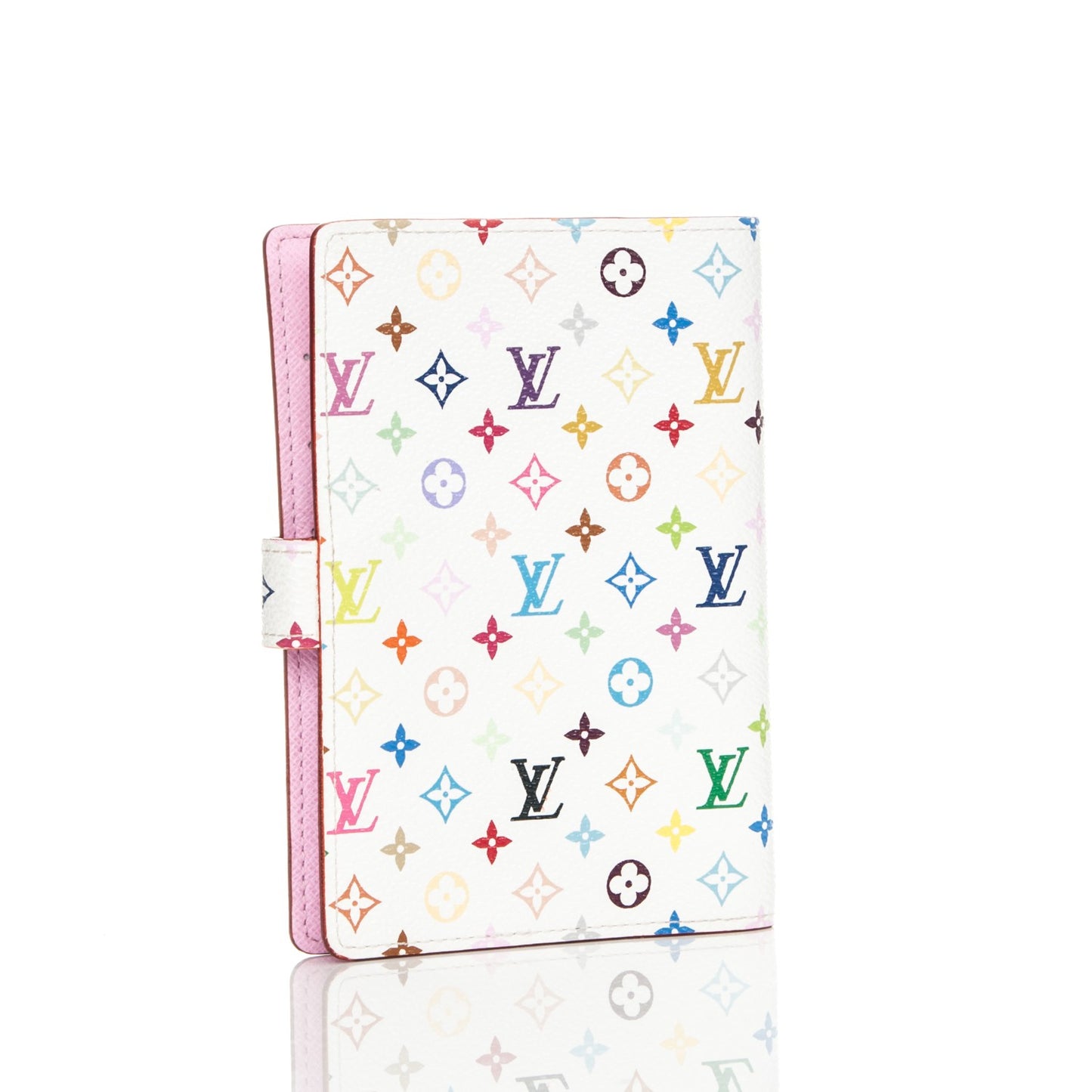 Monogram Multicolor Small Ring Agenda Cover White Litchi
