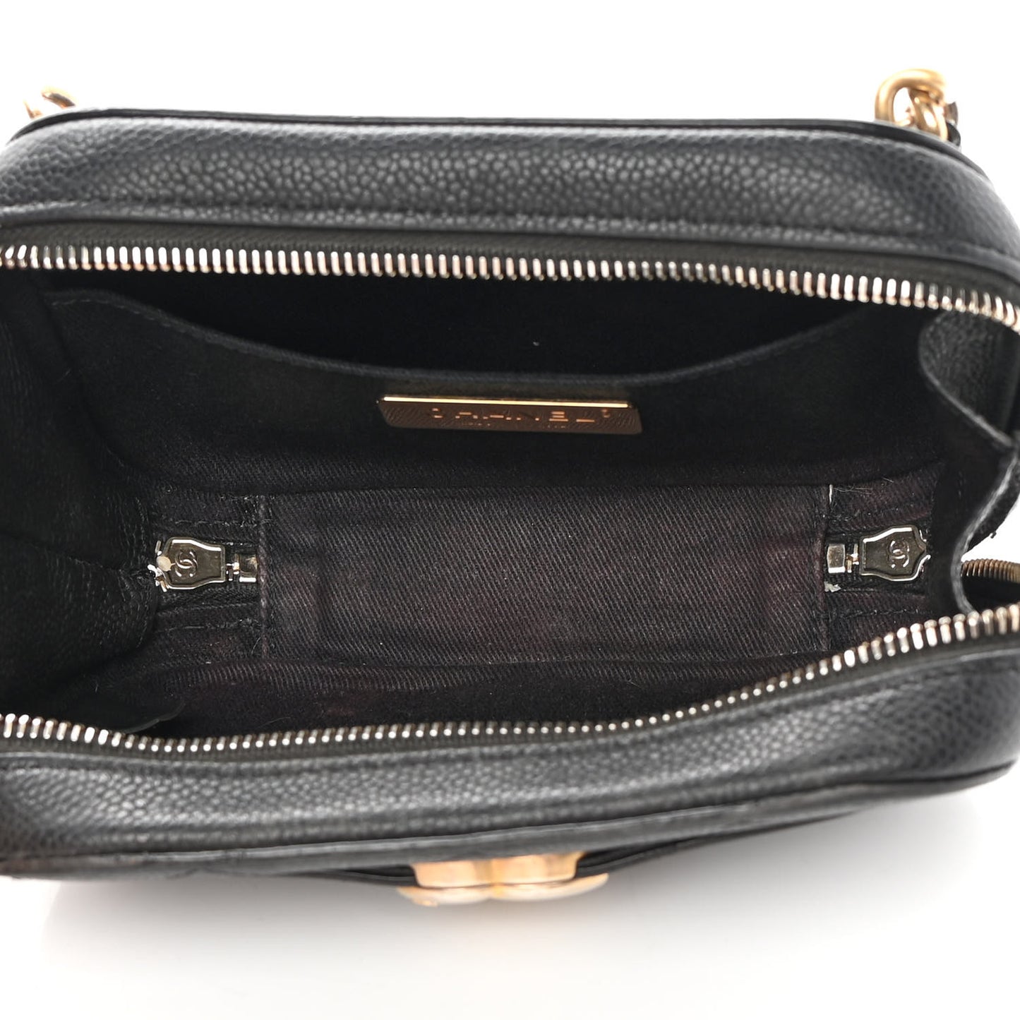 Caviar Quilted Waist Bag Black