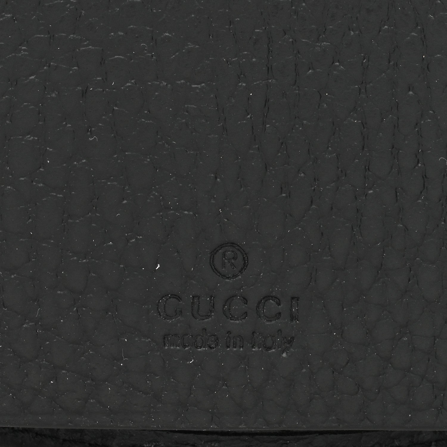 Gucci Pebbled Calfskin GG Marmont 6 Key Holder Black 7 of 8