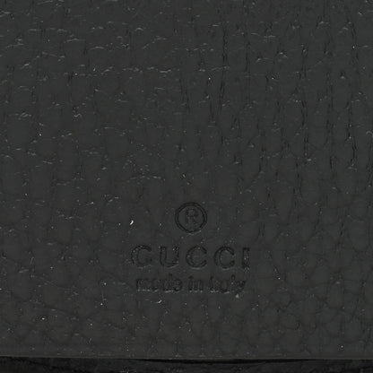 Gucci Pebbled Calfskin GG Marmont 6 Key Holder Black 7 of 8