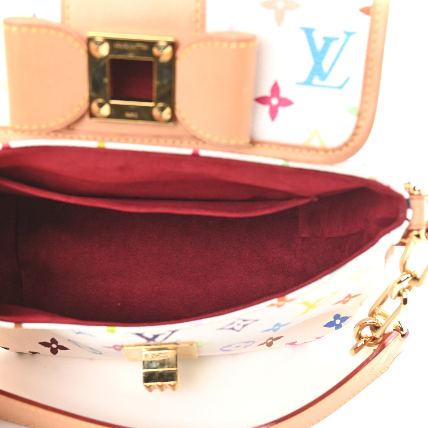 Louis Vuitton Monogram Multicolor Patti White 5 of 9