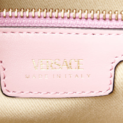 Versace Jacquard Canvas Large Allover Medusa Tote Baby Pink Beige 5 of 10