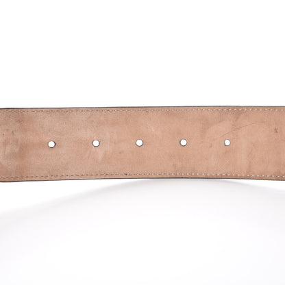 Gucci Nylon Calfskin Double G Web 40mm Belt 85 34 Green Red Cuir 6 of 7