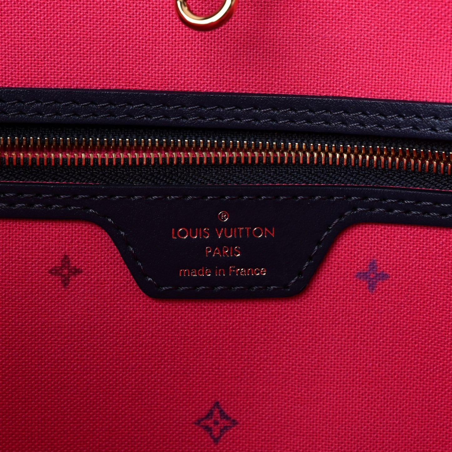 Monogram Giant Spring In The City Neverfull MM Midnight Fuchsia