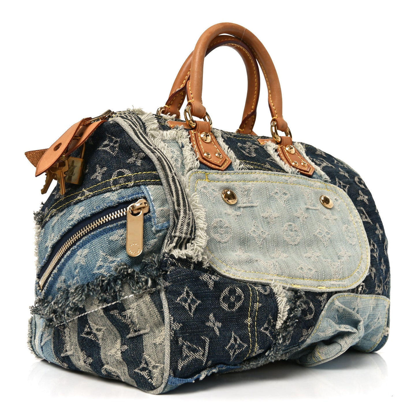 Denim Patchwork Speedy 30 Blue