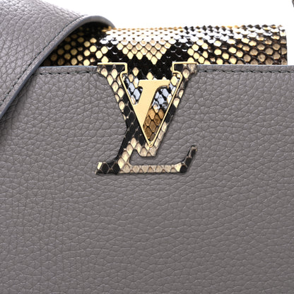 Louis Vuitton Taurillon Snakeskin Capucines BB Steeple Grey 7 of 10