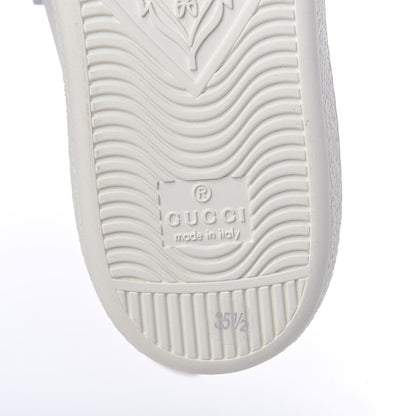 Gucci Calfskin Ayers Web Womens Ace Bow Lace Sneakers 35.5 White 6 of 7