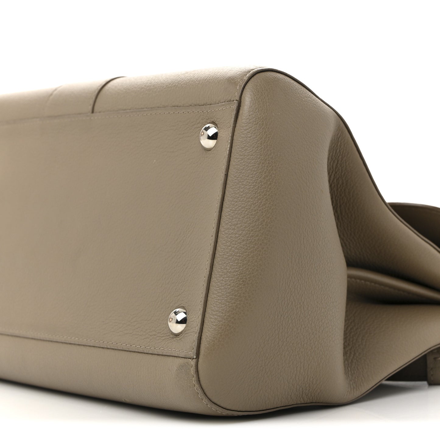 Grained Calfskin MM Brillant Satchel Taupe