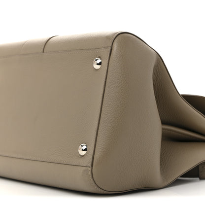 Delvaux Grained Calfskin MM Brillant Satchel Taupe 10 of 18