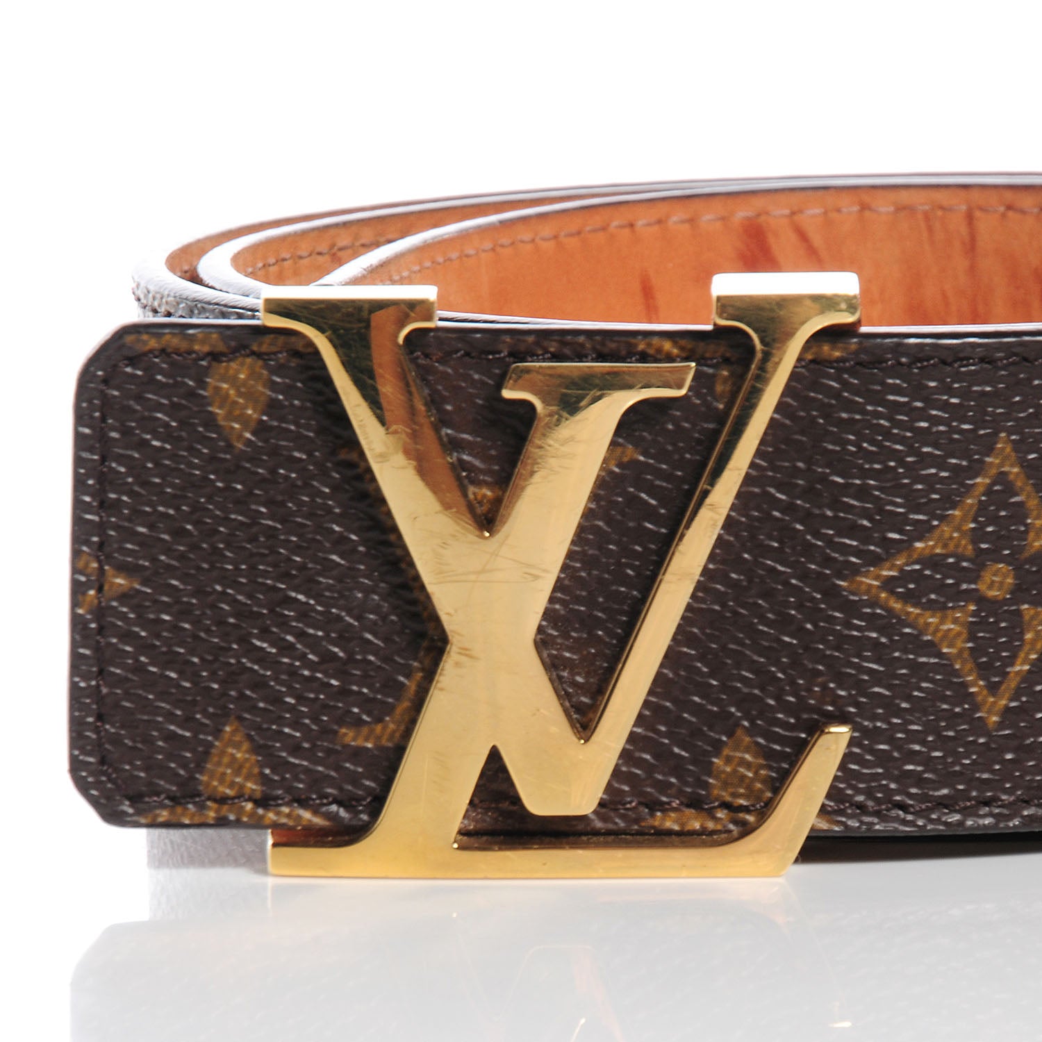 LOUIS VUITTON モノグラム ベルト 90/36 Louis Vuitton Monogram LV Initiales Belt 90 36 75083 – FASHIONPHILE