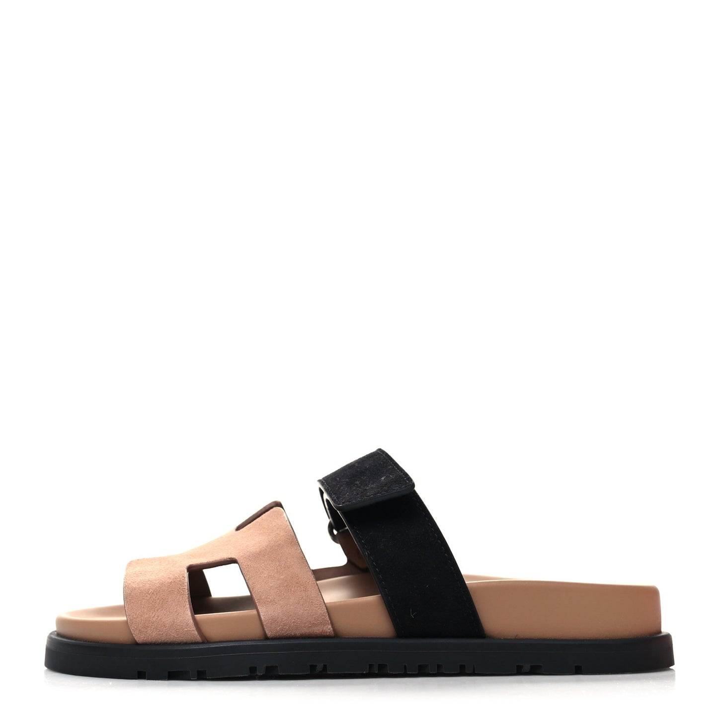 Suede Goatskin Womens Chypre Sandals 35 Rose Perle Black