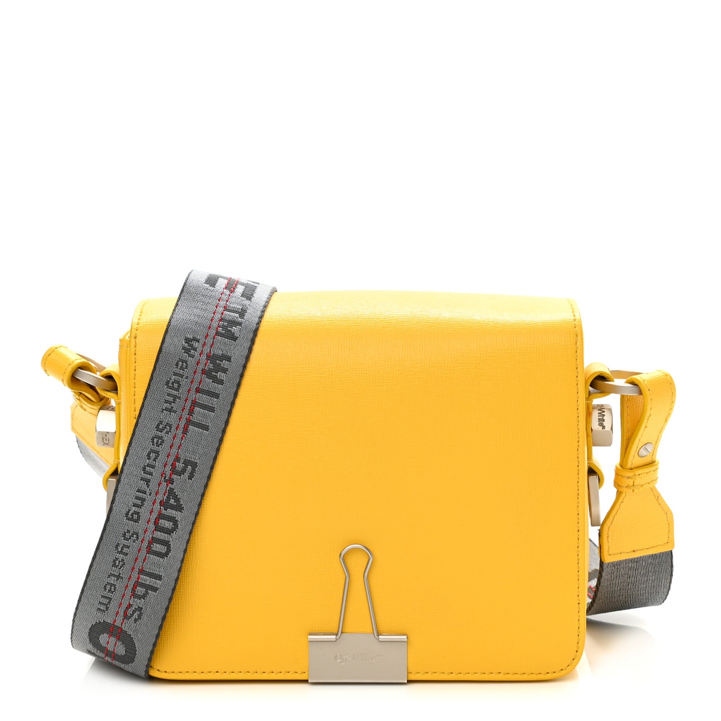 Saffiano Binder Flap Bag Yellow