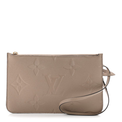 Louis Vuitton Empreinte Monogram Giant Neverfull MM Pochette Tourterelle 1 of 6