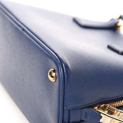 Prada Saffiano Lux Small Promenade Tote Azzurro 10 of 13