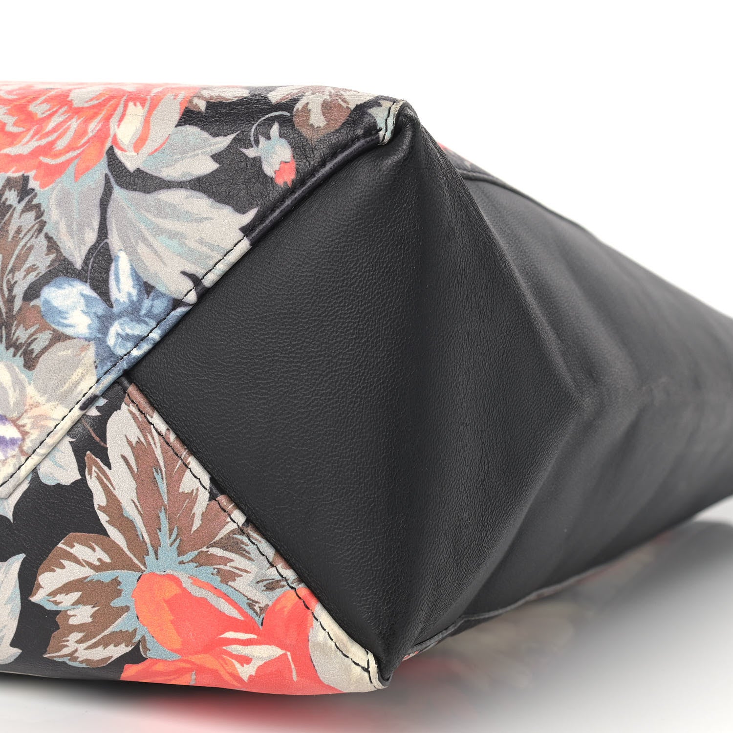 Celine Lambskin Floral Printed Vertical Cabas Potiron 8 of 9