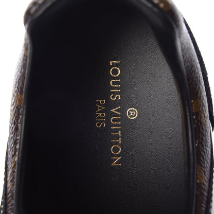 Louis Vuitton Suede Monogram Run Away Sneakers 38.5 Black 6 of 7