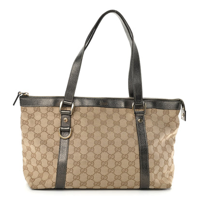 Gucci Monogram Medium Abbey Tote Metallic 1 of 13