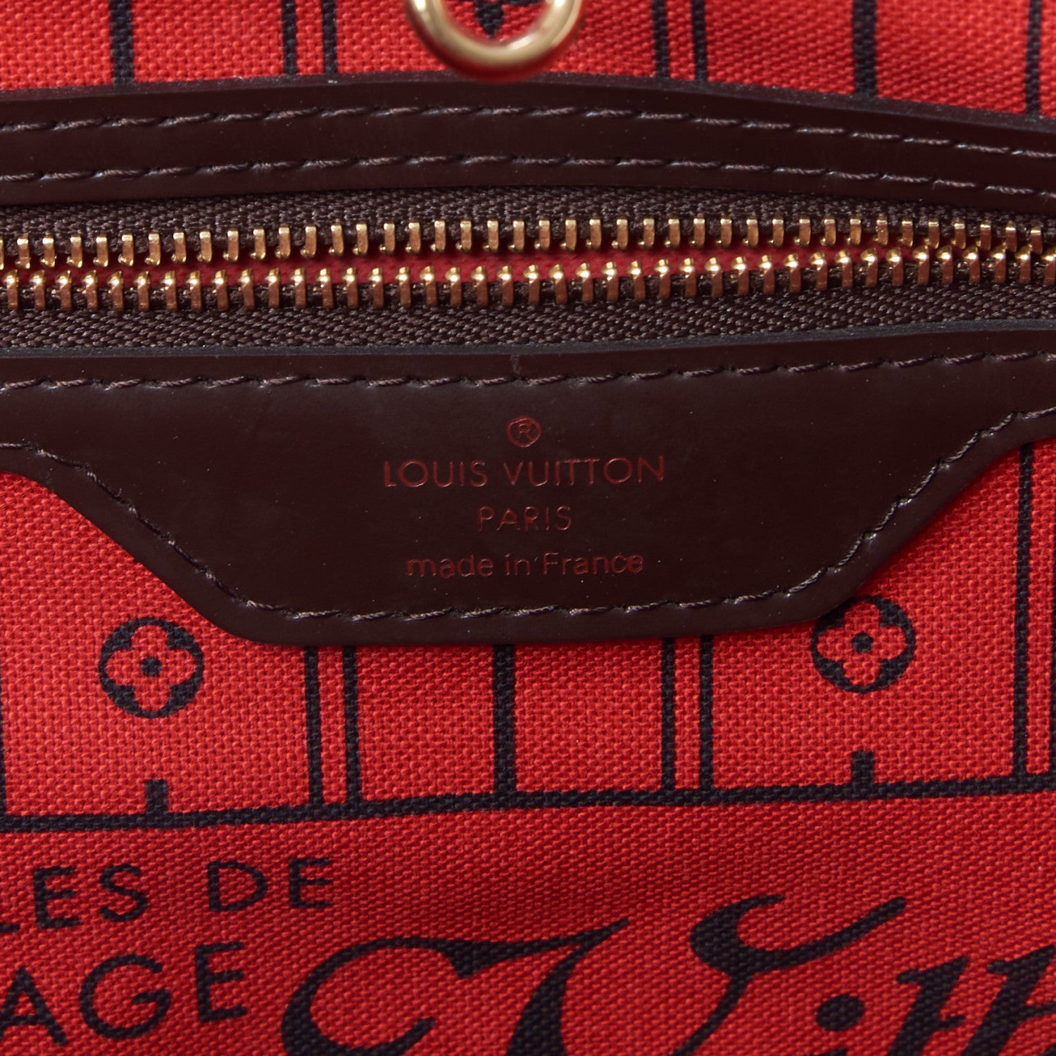 Louis Vuitton Damier Ebene Neverfull GM 8 of 9