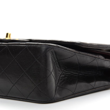 Chanel Lambskin Quilted Medium Double Flap Black 9 of 9