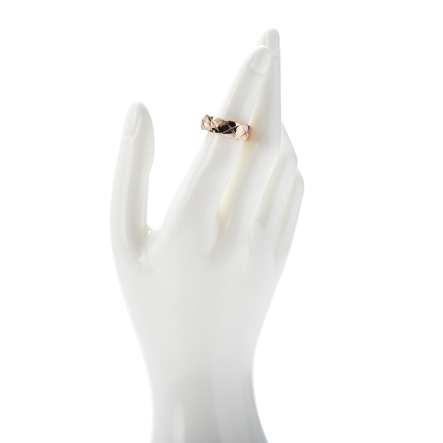 Chanel 18K Beige Gold Small Coco Crush Ring 54 7 2 of 6