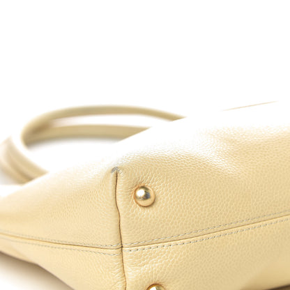 Chanel Caviar CC Tote Beige Clair 15 of 24