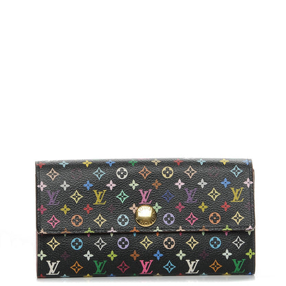 Louis Vuitton Monogram Multicolor Sarah Wallet Black Grenade 1 of 8