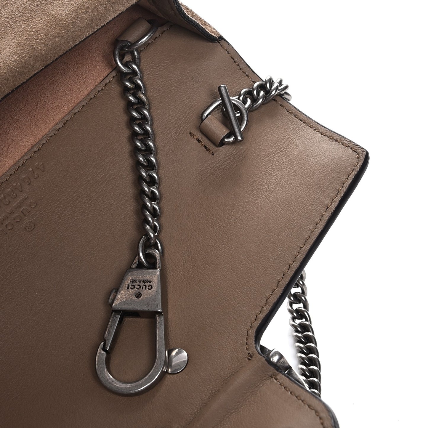 GG Supreme Monogram Super Mini Dionysus Shoulder Bag Taupe
