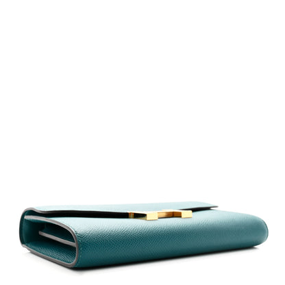 Hermes Epsom Constance Long Wallet To Go Vert Bosphore 4 of 12