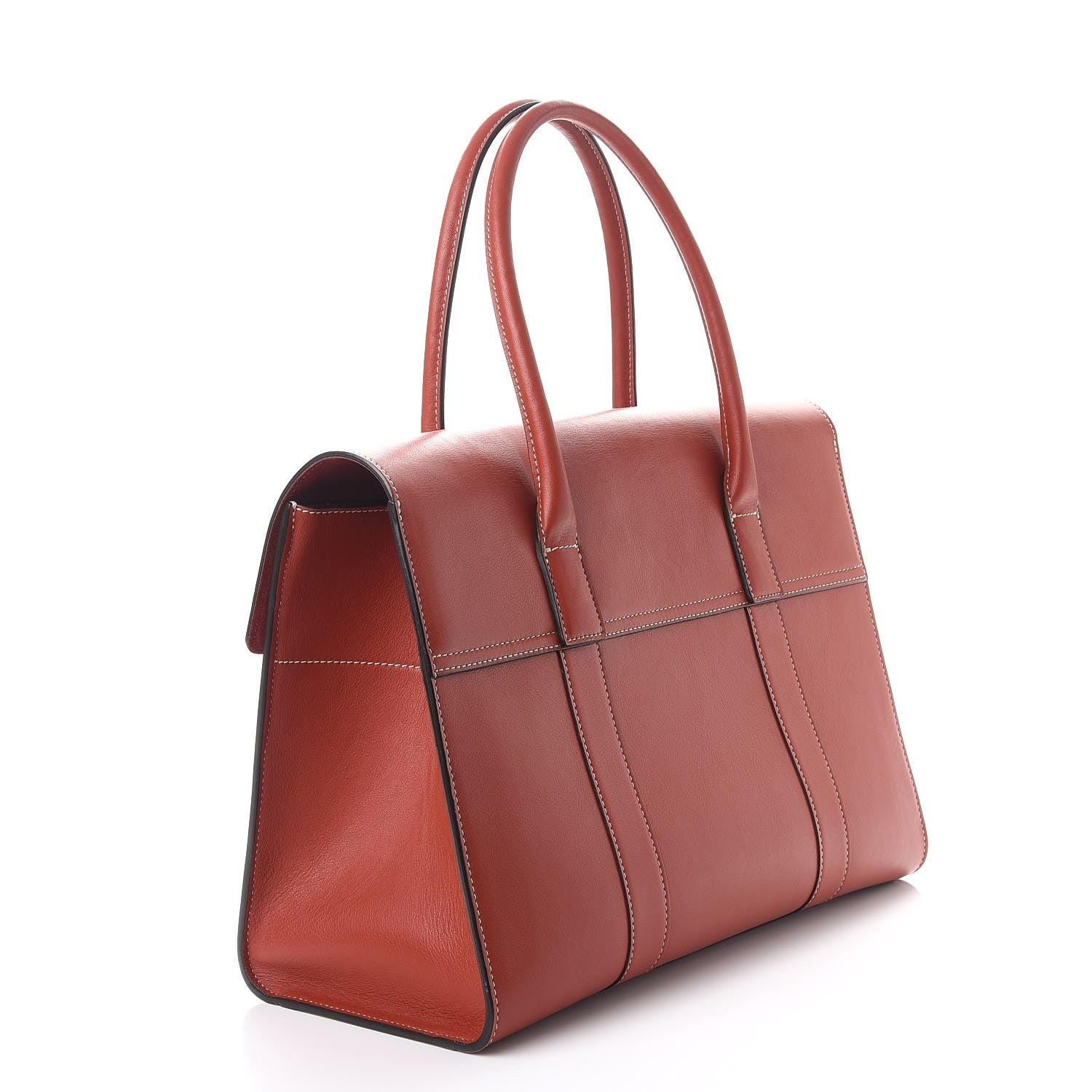 Mulberry Silky Calfskin New Bayswater Rust 3 of 8