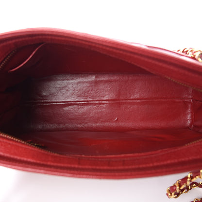 Chanel Caviar Quilted Sun Medallion Shoulder Bag Red 5 of 15