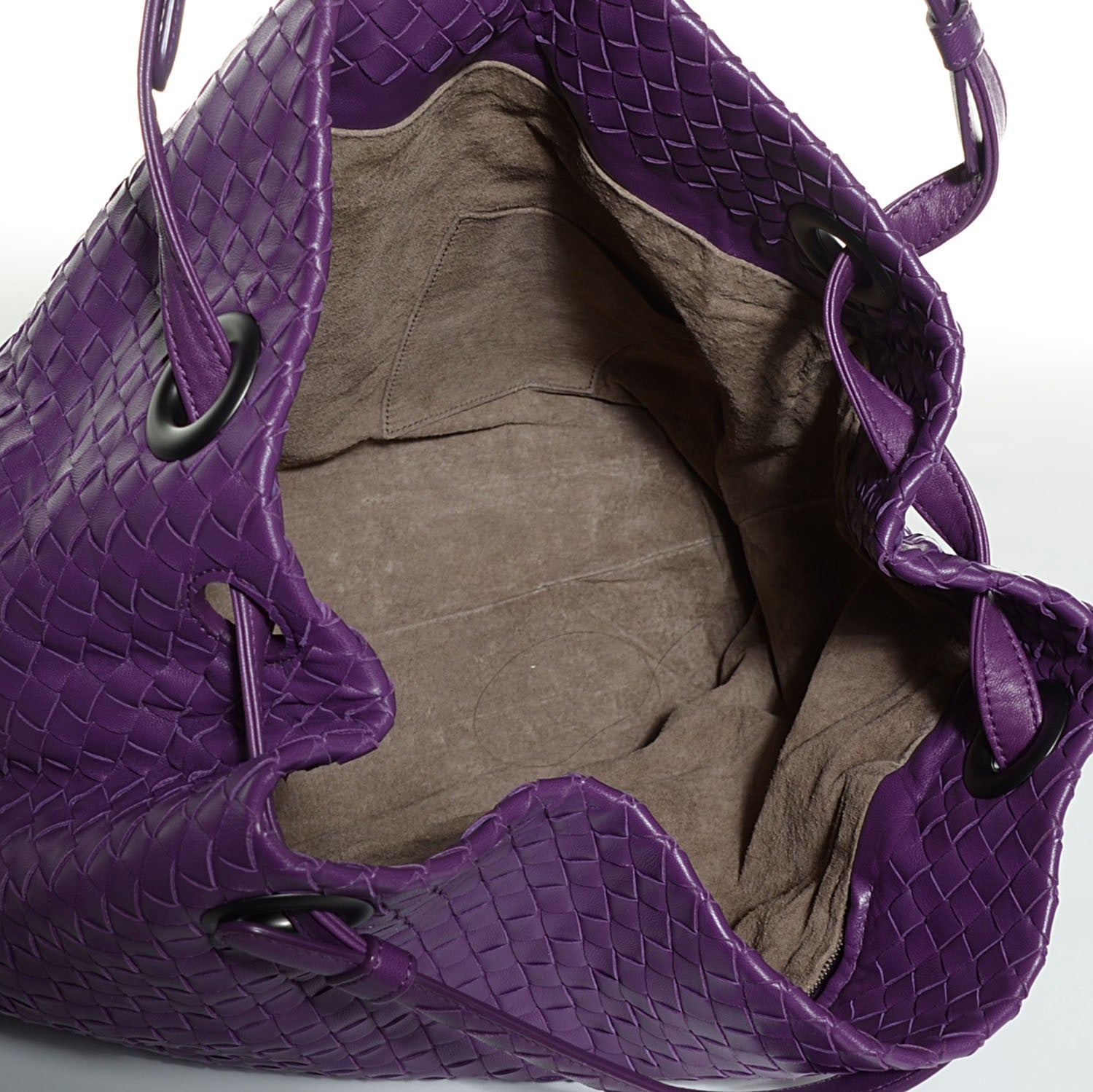 Bottega Veneta Nappa Intrecciato Medium Shoulder Bag Plum 5 of 9