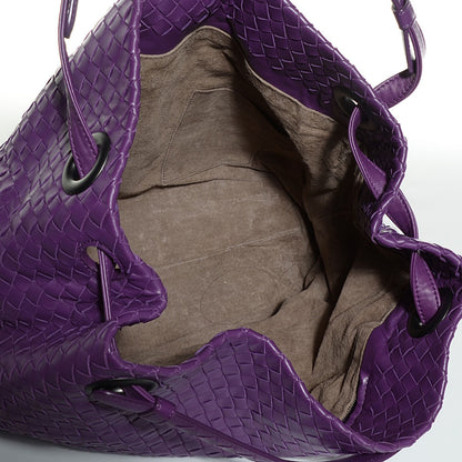 Bottega Veneta Nappa Intrecciato Medium Shoulder Bag Plum 5 of 9