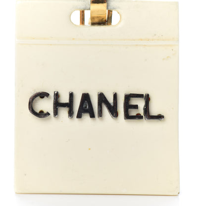 Chanel Clip on Shopping Bag CC Earrings Gold 5 of 5