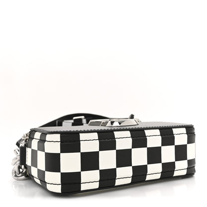 Marc Jacobs X Bloomingdales 150th Anniversary Saffiano Small Snapshot Camera Bag Black White 4 of 10