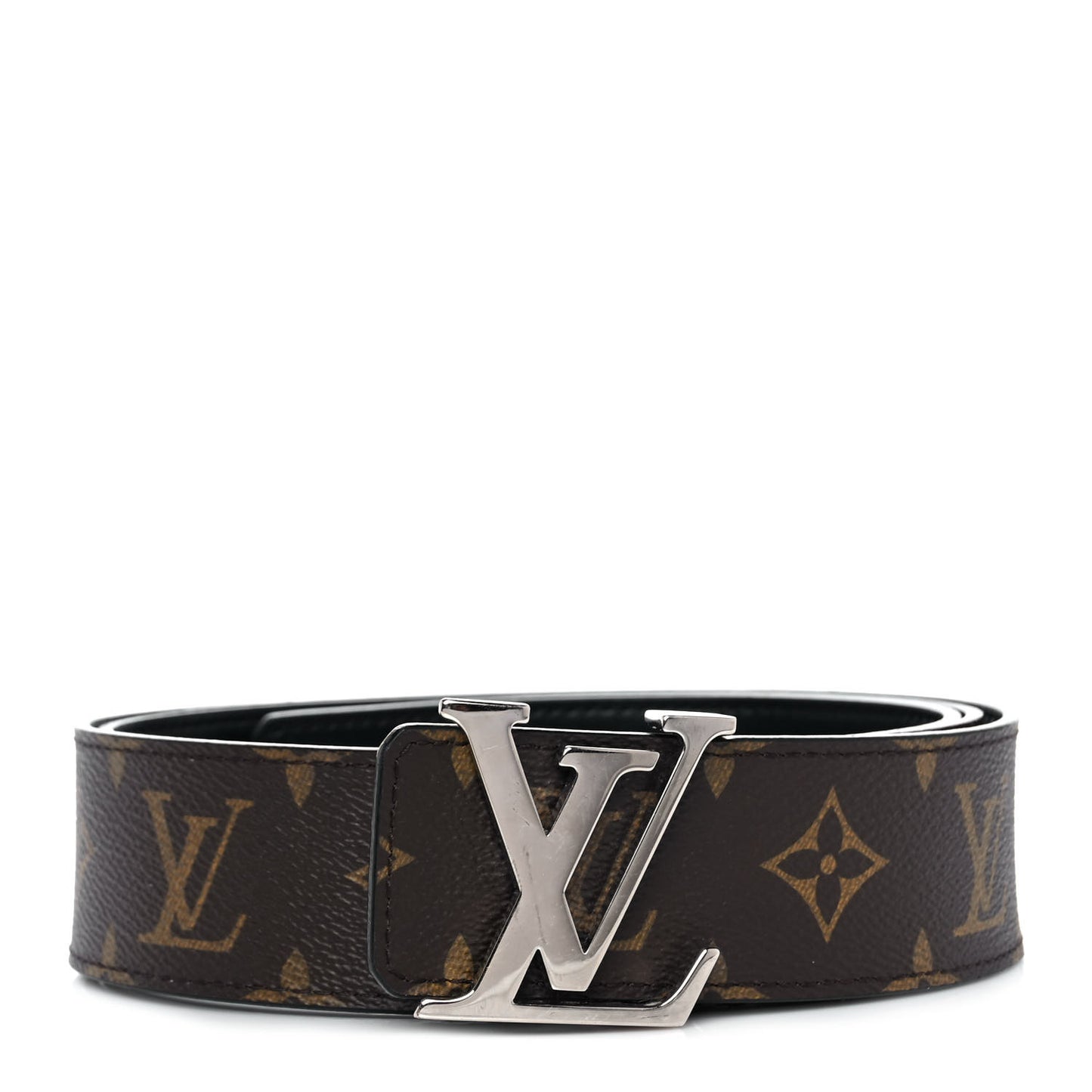 Monogram Calfskin 40mm LV Initiales Reversible Belt 100 40 Black