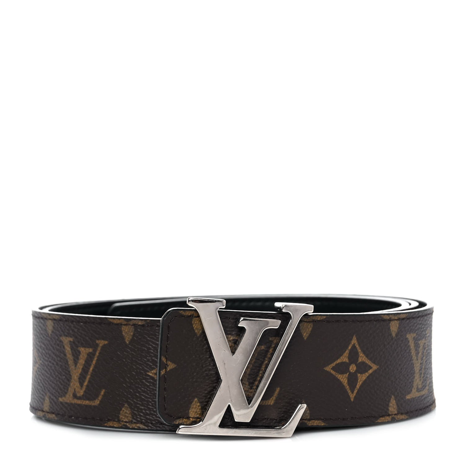 Louis Vuitton Monogram Calfskin 40mm LV Initiales Reversible Belt 100 40 Black 1 of 4