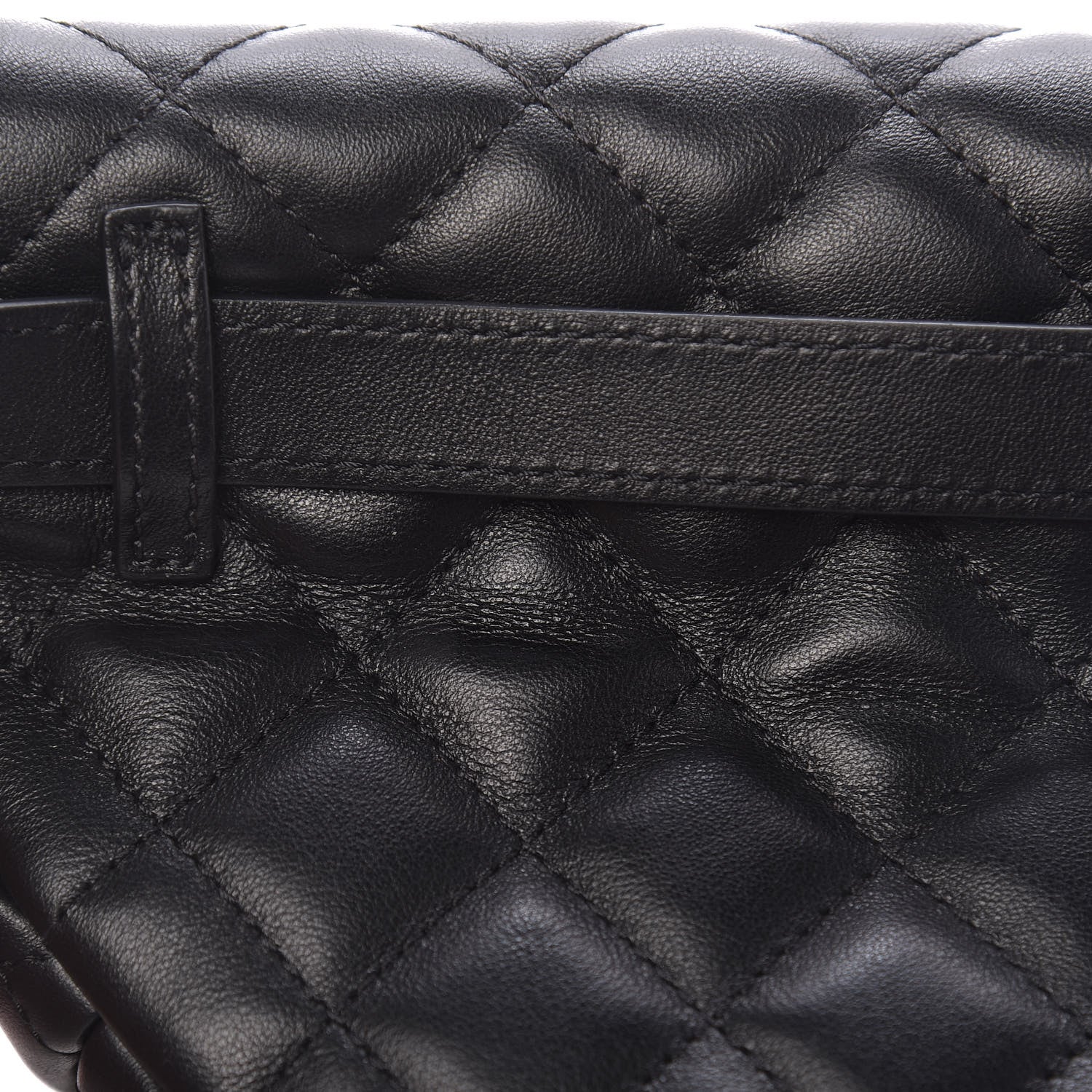 Chanel Lambskin Quilted Waist Belt Bag Black 10 of 11