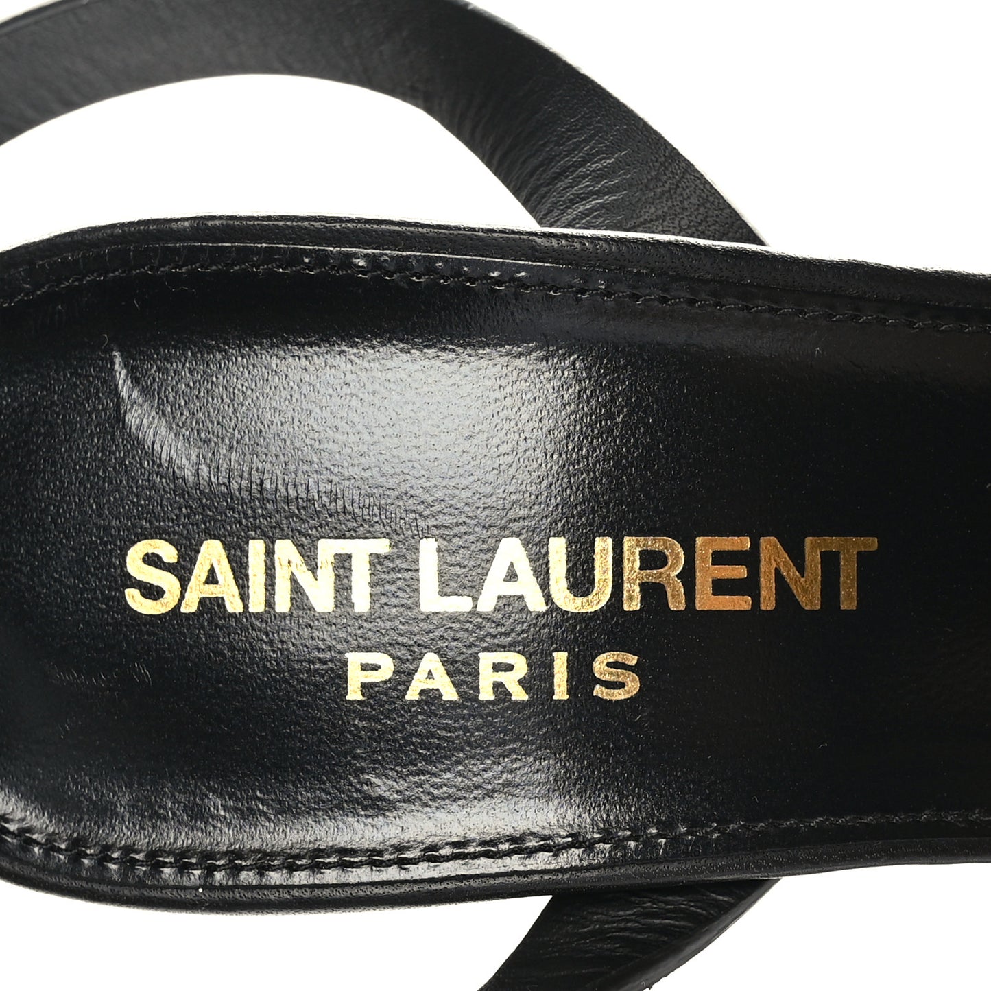 Calfskin Platz 105 Platform Sandals 36.5 Black