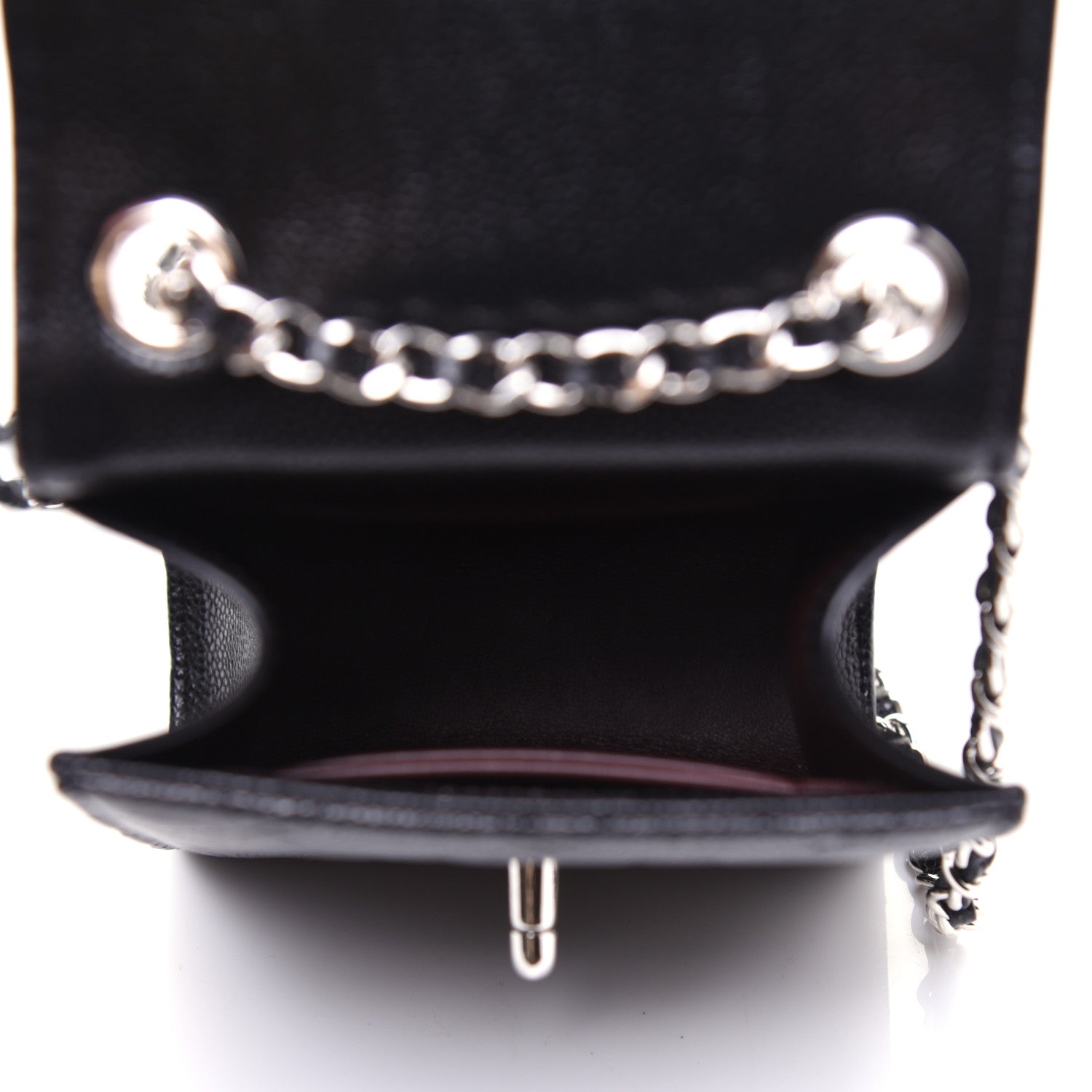 Chanel Caviar Quilted Classic Phone Holder Black 5 of 14