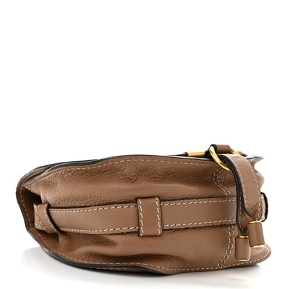 Chloe Grained Calfskin Small Marcie Saddle Bag Nut 4 of 12