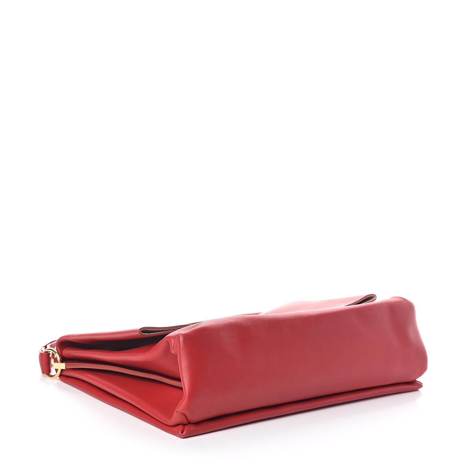 Celine Calfskin Blade Flap Bright Red 4 of 9