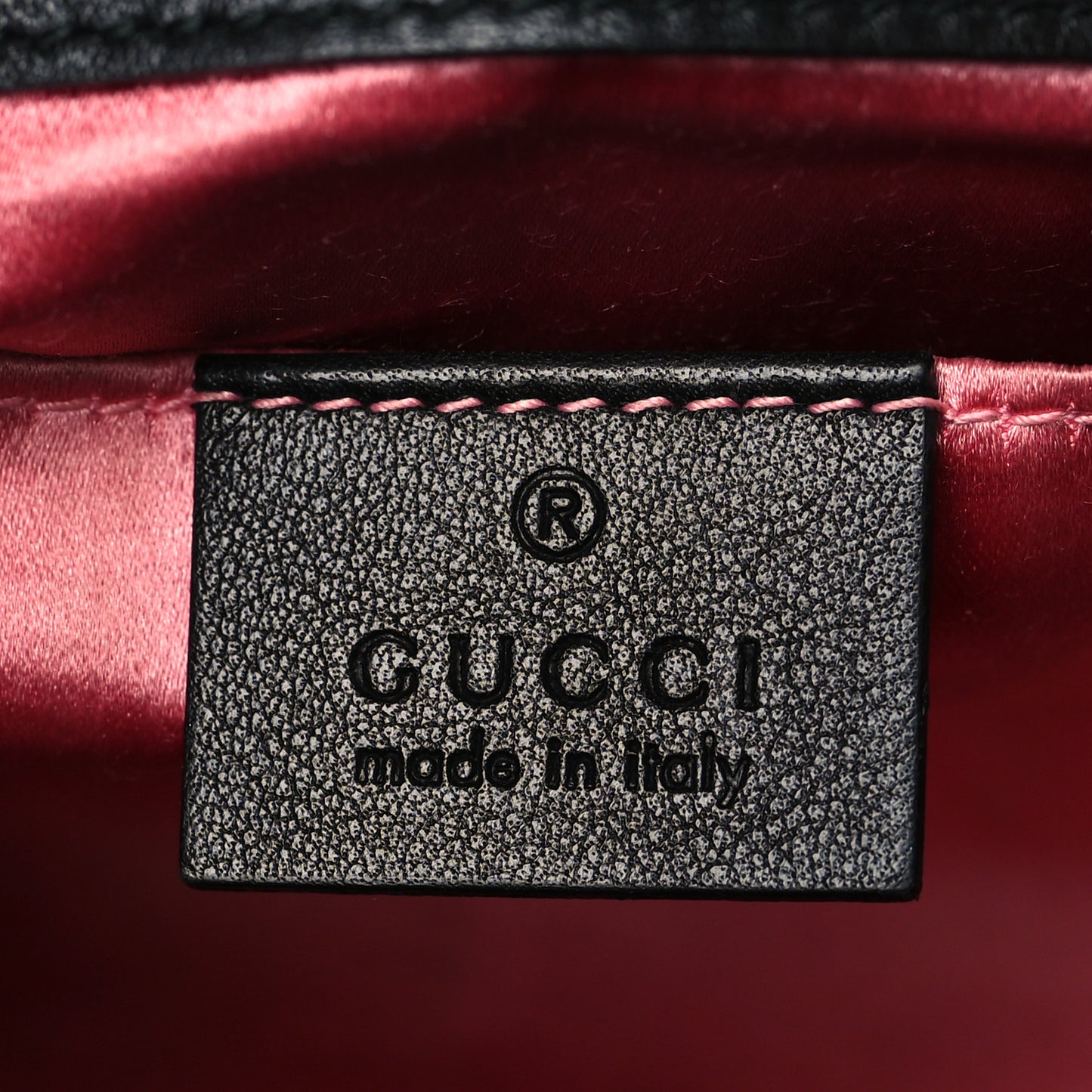 Velvet Matelasse Mini GG Marmont Shoulder Bag Black