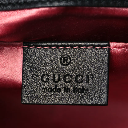Gucci Velvet Matelasse Mini GG Marmont Shoulder Bag Black 6 of 11