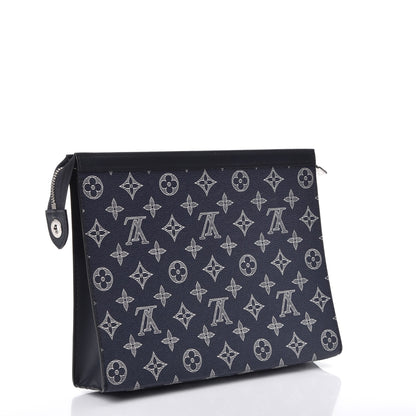 Louis Vuitton Savane Monogram Chapman Lion Pochette Voyage MM Ink 3 of 7