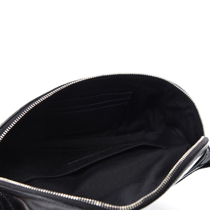 Saint Laurent Lizard Embossed Calfskin Belt Bag Black 5 of 10