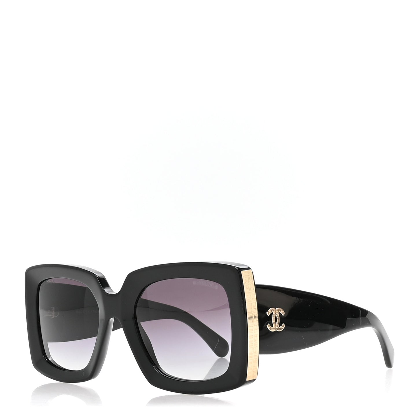 Acetate Rectangle Sunglasses 5435 Black